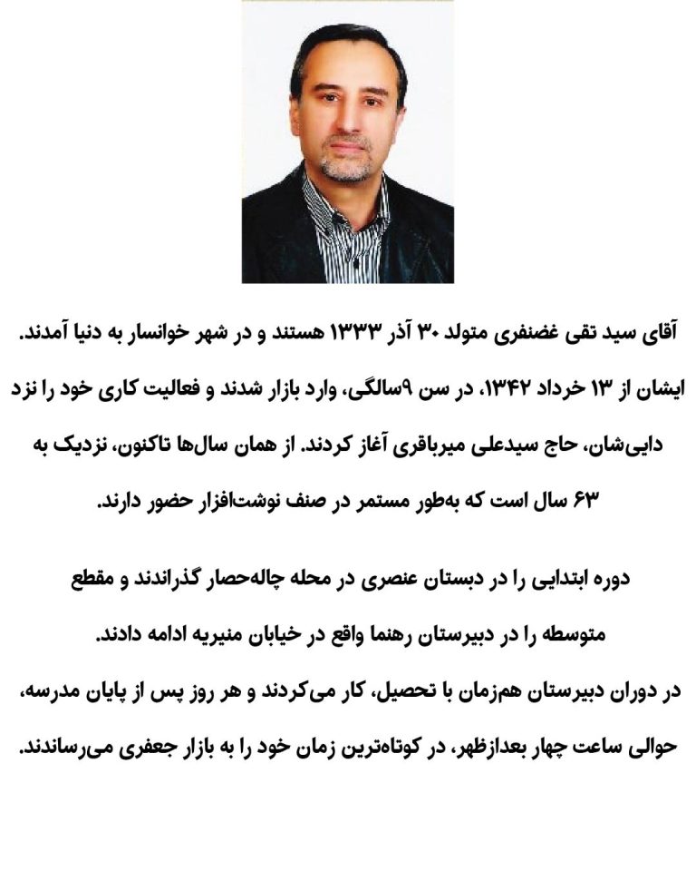 یادنگار آقای سید تقی غضنفری